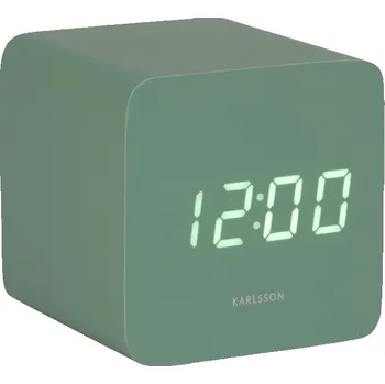 Budík Designové LED hodiny s budíkem 5982GR Karlsson 7cm