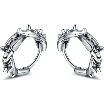 Náušnice Ocelové Náušnice kruhy s trny 12mm Stříbrné Impress Jewelry GE826