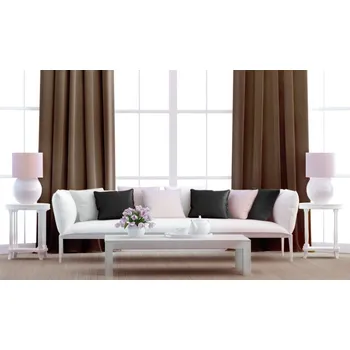 Dekorační látka Blackout hnědá bez obšití 150