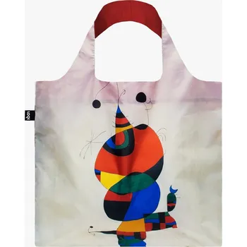 Nákupní taška Skládací nákupní taška LOQI JOAN MIRÓ Woman, Bird and Star