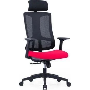 Židle kancelářská Slide, hlavová opěrka, červená