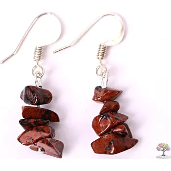 Náušnice Magieprirody.cz Náušnice Obsidián moka #46