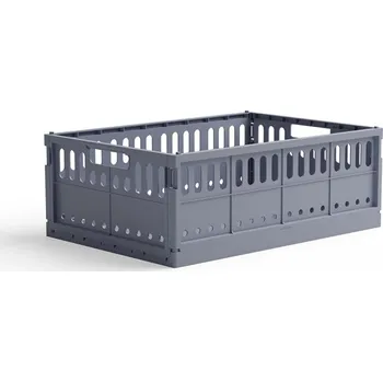 Přepravka na jídlo Skládací přepravka maxi Made Crate - blue grey