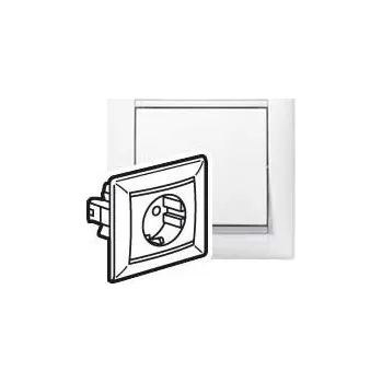 Elektrická zásuvka LEGRAND Zásuvka VALENA 774423 schuko bílá 774423