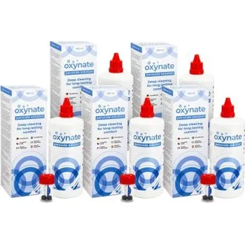 Kontaktní čočky Roztoky na kontaktní čočky Oxynate Peroxide 5 x 380 ml s pouzdry Oxynate
