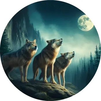 Jedlá dekorace na dort Jedlý papír vlk