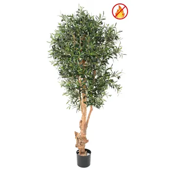 umělá květina Luxusní umělý strom OLIVOVNÍK UZLOVITÝ KMEN NEHOŘLAVÝ, 170cm
