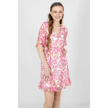 Dámské šaty Vero Moda dámské šaty Smilla růžové Velikost: L