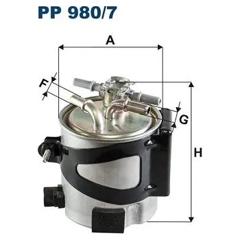 Filtr do auta Palivový filtr FILTRON PP 980/7