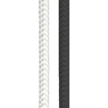 Lano Lana a šňůry PA pletená Lanex - 4mm s jádrem černá