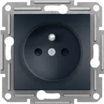 SCHNEIDER ELECTRIC ASFORA Zásuvka jednonásobná, clonky, antracit