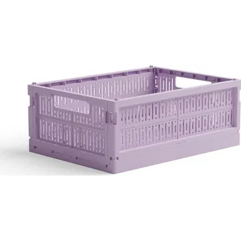 Přepravka na jídlo Skládací přepravka midi Made Crate - lilac