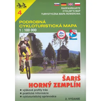 Podrobná cykloturistická mapa Šariš, Horný Zemplín (4)