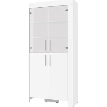 Knihovna Vitrína Cezanne R3, bílá