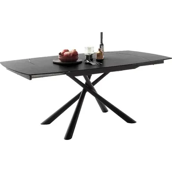 Jídelní stůl Rozkládací jídelní stůl NICOSIA (Antracit + Černá)