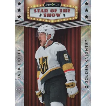 Sběratelská karetní hra insert karta JACK EICHEL 23-24 Synergy Star of the Show číslo SOS-18