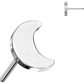 Piercing Atreya Titanová bezzávitová koncovka MĚSÍC Barva: Stříbrná