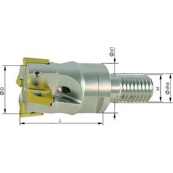 Příslušenství k frézce Fréza se závitem 90° z4 vnitř. chl. 25mm pro apkt10