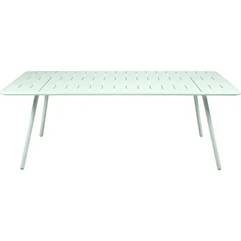 Zahradní stůl Mátově zelený kovový stůl Fermob Luxembourg 207 x 100 cm