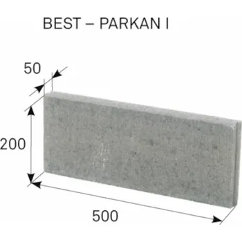 Zahradní obrubník Obrubník Best Parkan l přírodní, 50x200x500mm