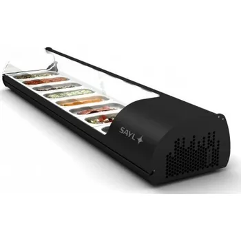 Stolní chladící vitrína Classic Tapas V8, 8x GN1/3 Barva Stříbrná Sleva 5400Kč