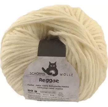 Příze Schoppel Wolle Reggae 980 Natur (Příze merino Reggae 980 Natur)