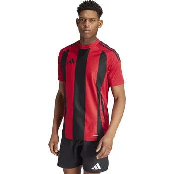 Fotbalový dres Adidas STRIPED 24 červeno černý Velikost: 164