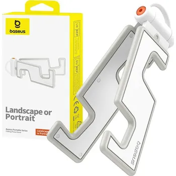 Baseus skládací držák telefonu (bílý)
