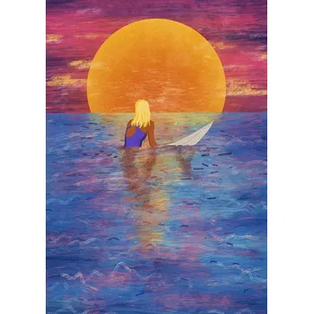 Plakát Plakát, Obraz - Surfer Girl, Raissa Oltmanns