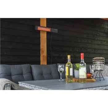 Infrazářič Sunred Ohřívač SUNRED RDS-15W-B, Fortuna nástěnný infračervený, 1500 W, černý