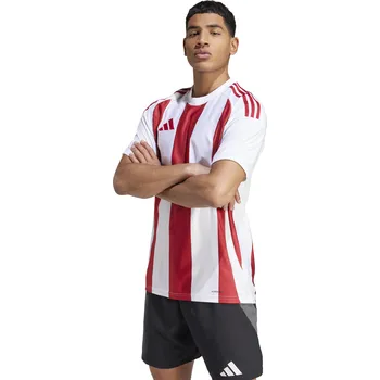 Fotbalový dres Adidas STRIPED 24 bílo červený Velikost: 128