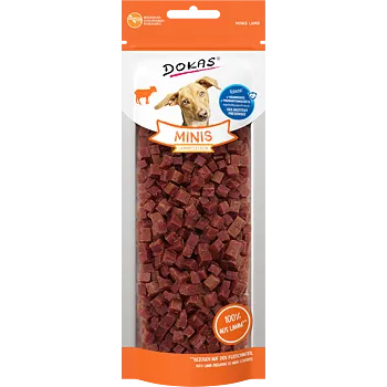 Pamlsek pro psa Dokas - Minis - Kostičky z jehněčího masa 70 g