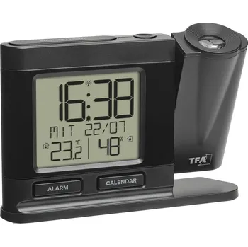 Budík TFA Dostmann 60.5017.01 DCF budík černá časů buzení 1