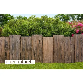 Zahradní obrubník FEROBET Staré dřevo PALISÁDA FOŠNA 75 cm Palisáda fošna 75 x 8 x 200 cm