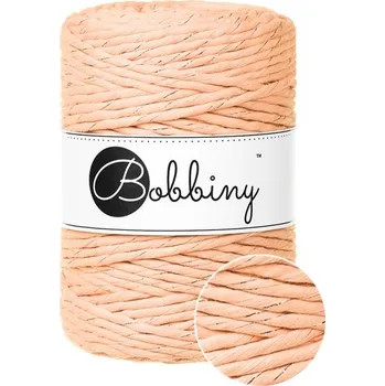 Příze Bobbiny bavlněná šňůra na macramé XXL UNICOLOR Peach Fuzz