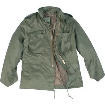 Chlapecká bunda Bunda dětská US M65 s vložkou ZELENÁ XL ZELENÁ - OLIV