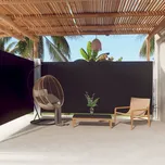 Zatahovací boční markýza černá 180 x 600 cm Černý 318000