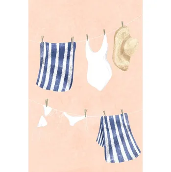 Plakát Plakát, Obraz - After swimming, EMELIEmaria