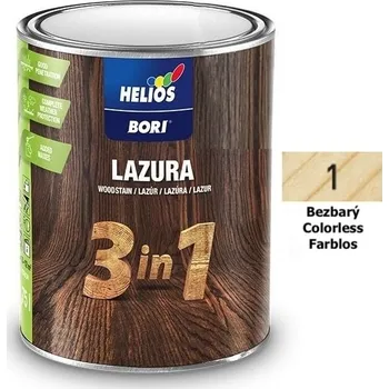 lazura Helios Bori lazura 3in1 Barva: 1 Bezbarvá, Objem: 0,75l