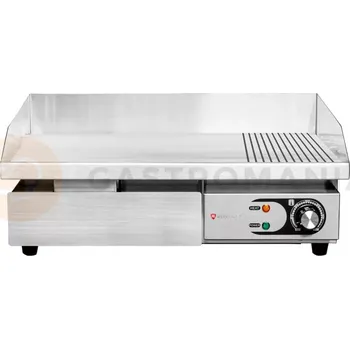 Kuchyňský gril Elektrická grilovací deska, 2/3 hladká 1/3 rýhovaná, nástolní, 3 kW, 550x430x250 mm | RESTO QUALITY, RQEG818 2