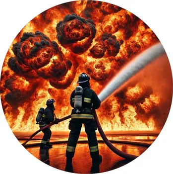 Jedlá dekorace na dort Jedlý papír hasiči