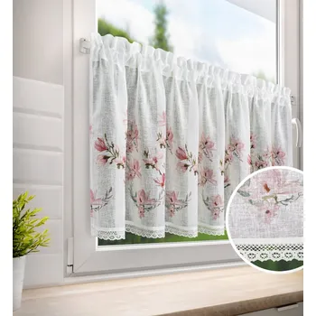 Dekorační krátká vitrážová záclona do kuchyně JOLANTA 150x60 cm MyBestHome