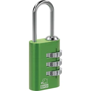Zámek na kolo Basi 6170-4000-1500 zámek na kufr 21 mm zelená na heslo
