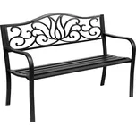 Aga MR2045 zahradní lavice 127 cm černá