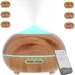 Zvlhčovač vzduchu 400ml s ionizací a LED podsvícením - světlé dřevo