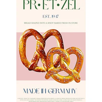 Plakát Plakát, Obraz - Pretzel Print, Nazma Khokhar