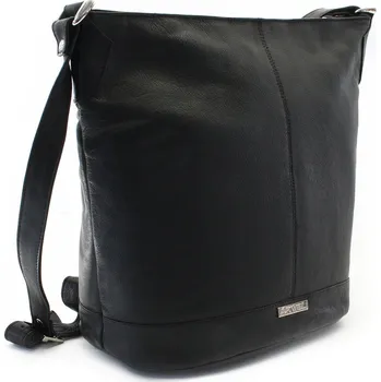 Kabelka Arwel Kožená zipová kabelka 2 - česká výroba; černá