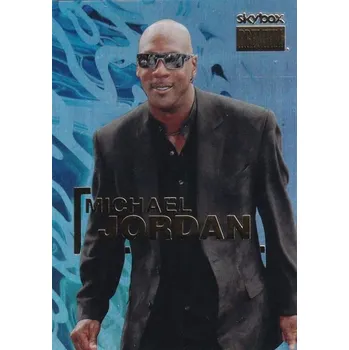 Sběratelský sportovní předmět insert karta MICHAEL JORDAN 22-23 Metal Universe Champions SkyBox Premium číslo S-1