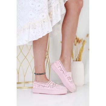 Dámské tenisky Balada Růžové tenisky na platformě BA51-20PI Velikost: 38