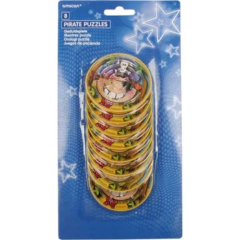 Party dekorace Piráti hlavolam s kuličkou 8 ks Amscan 397911